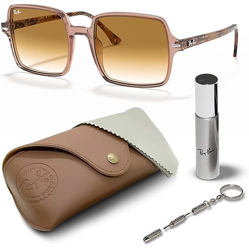 Ray-Ban RB1973 SQUARE II Square Shaped Sunglasses for Men & Women with Official RAYBAN Eyewear Kit