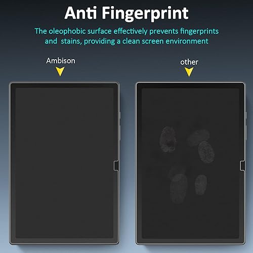 Miniatura 10 de Ambison Paquete de 2 protectores de pantalla de vidrio mate compatibles con Samsung Galaxy Tab A9+S9S9 fe (11 pulgadas lanzado en 2023),
