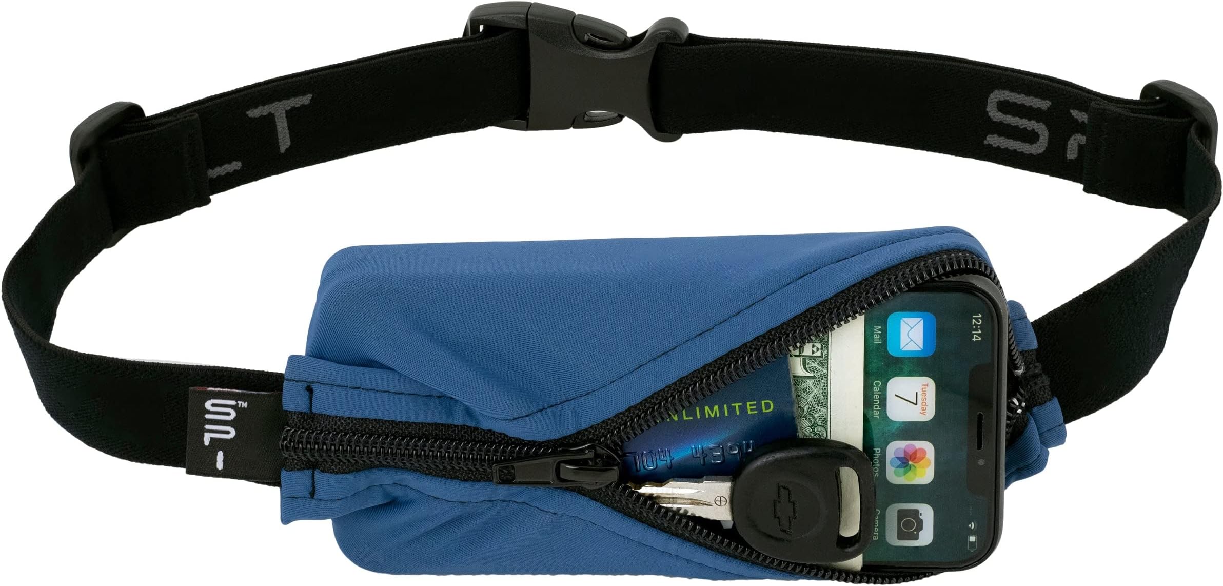 SPIbelt Women's Running Belt Phone Holder Expandable Pocket Adjustable Waist, One Size