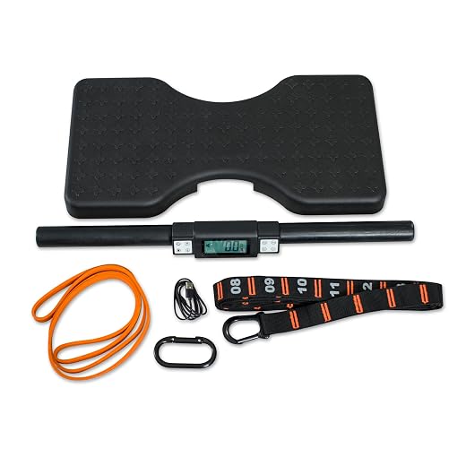 Isomax Isometric Training Equipment, Barbell with Digital Force Generation Meter, Isometric Handgrip for At Home Workouts, Isometric Exercise Equipment and All In One Workout Machine