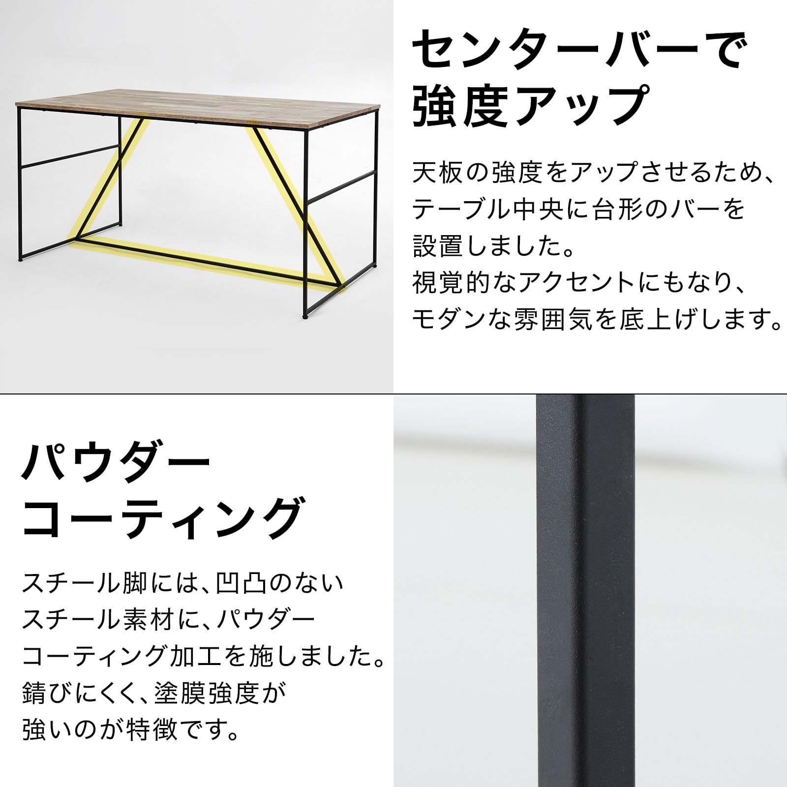 Amazon｜LOWYA ロウヤ ダイニングセット 幅140cm ダークグレー