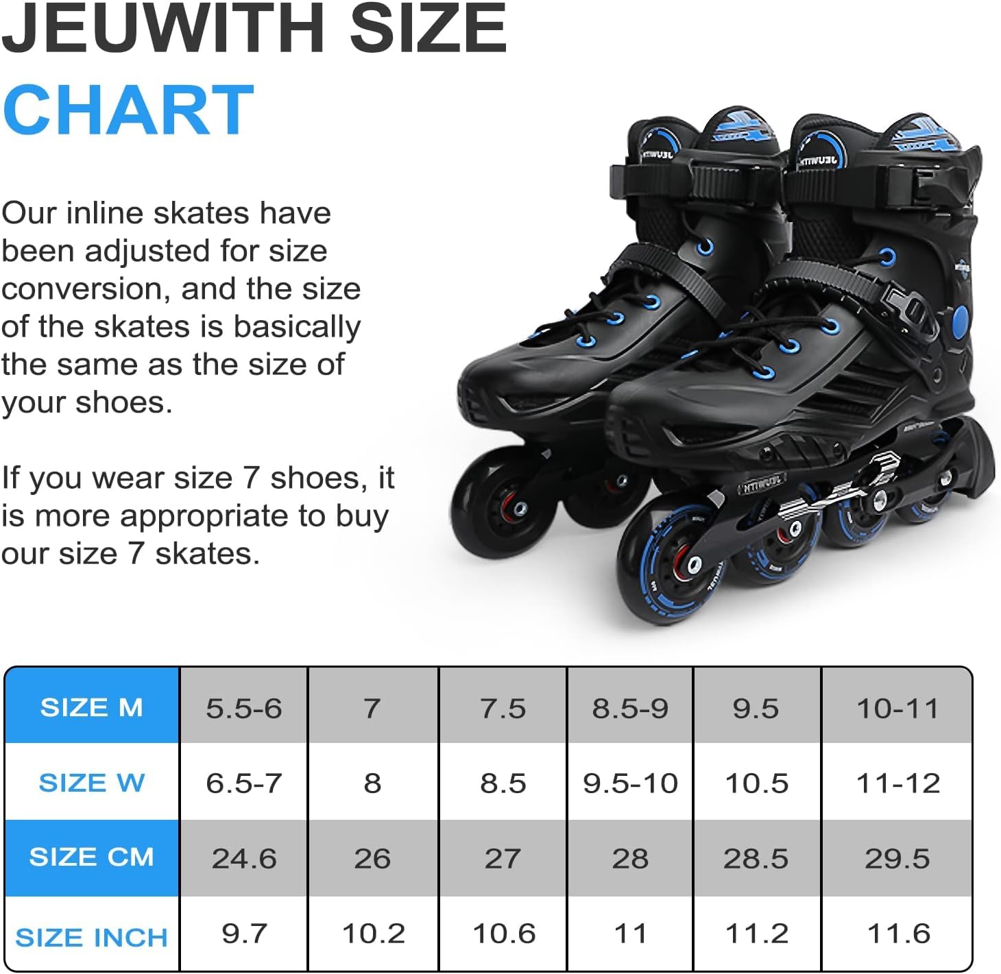 Patins à Roues alignées pour Homme et Femme, Patins à roulettes de Fitness Professionnels Unisexes