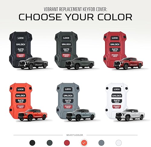 Miniatura 6 de AJT DESIGN Llavero de repuesto compatible con Toyota Tacoma (2024+), Tundra (2022+), 4Runner (2025+) y Sequoia (2023+) Hecho a medida en Estados