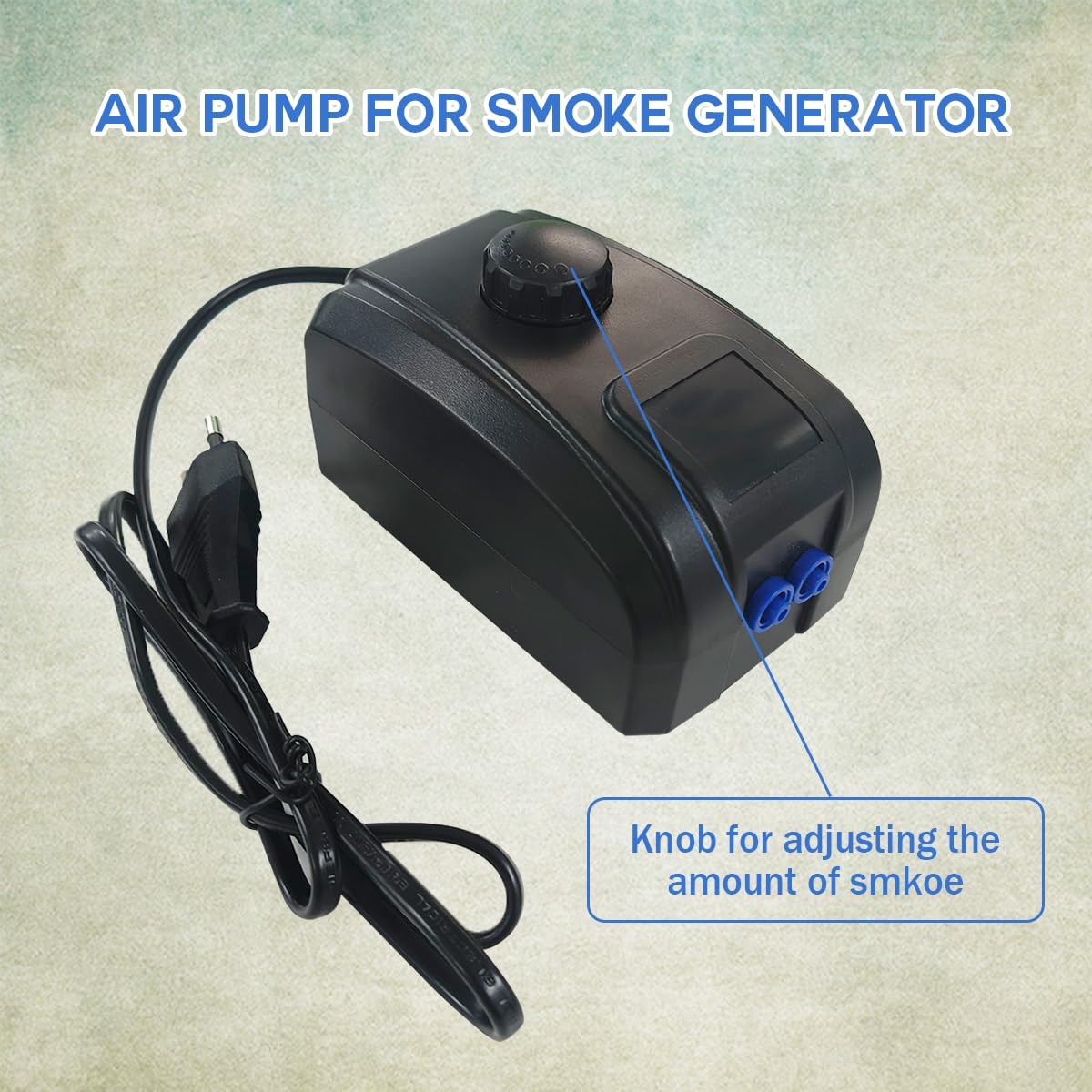 Kaltrauchgenerator aus Edelstahl, Rauchgenerator mit Pumpe, Raucherzeuger für Räucheröfen Smoker, Rauchgenerator zum Kalträuchern von Fisch, Fleisch, Käse