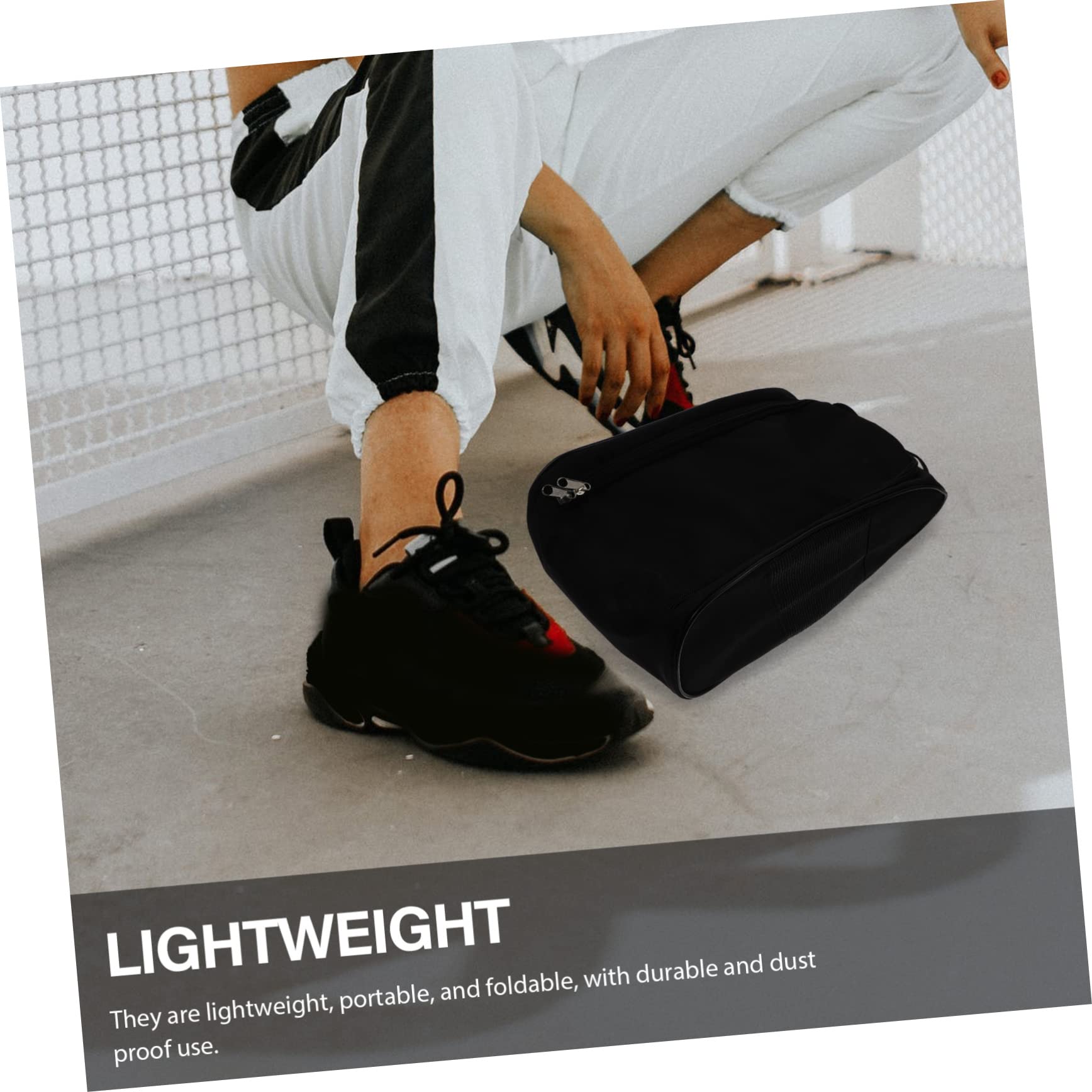 LIFKOME 2 Pezzi Sacchetto Di Scarpe Di Stoccaggio Piccolo Sacchetto Organizzatore Borse Per Scarpe Sportive Borse Di Stoccaggio Da Viaggio Con Cerniera Tote Trasparente Borse Organizer In