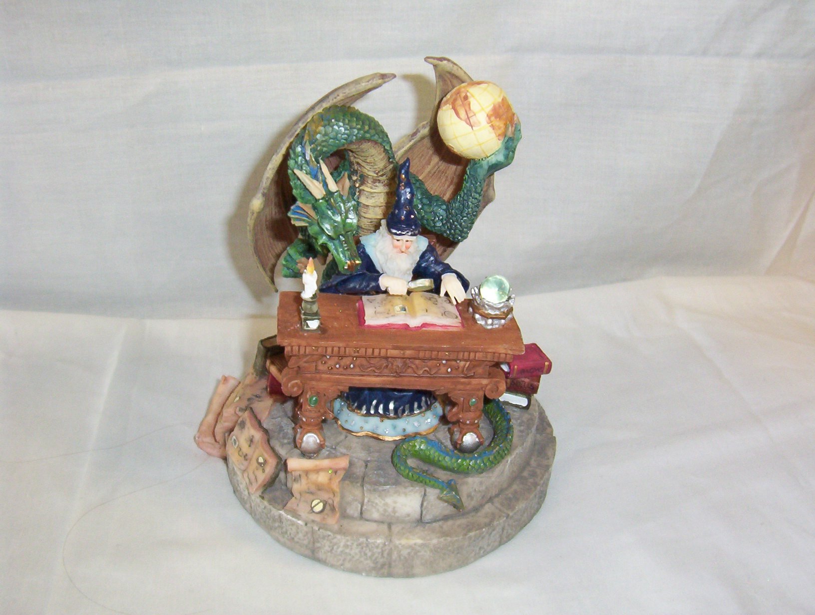 Wizard and Dragon Studying Spells