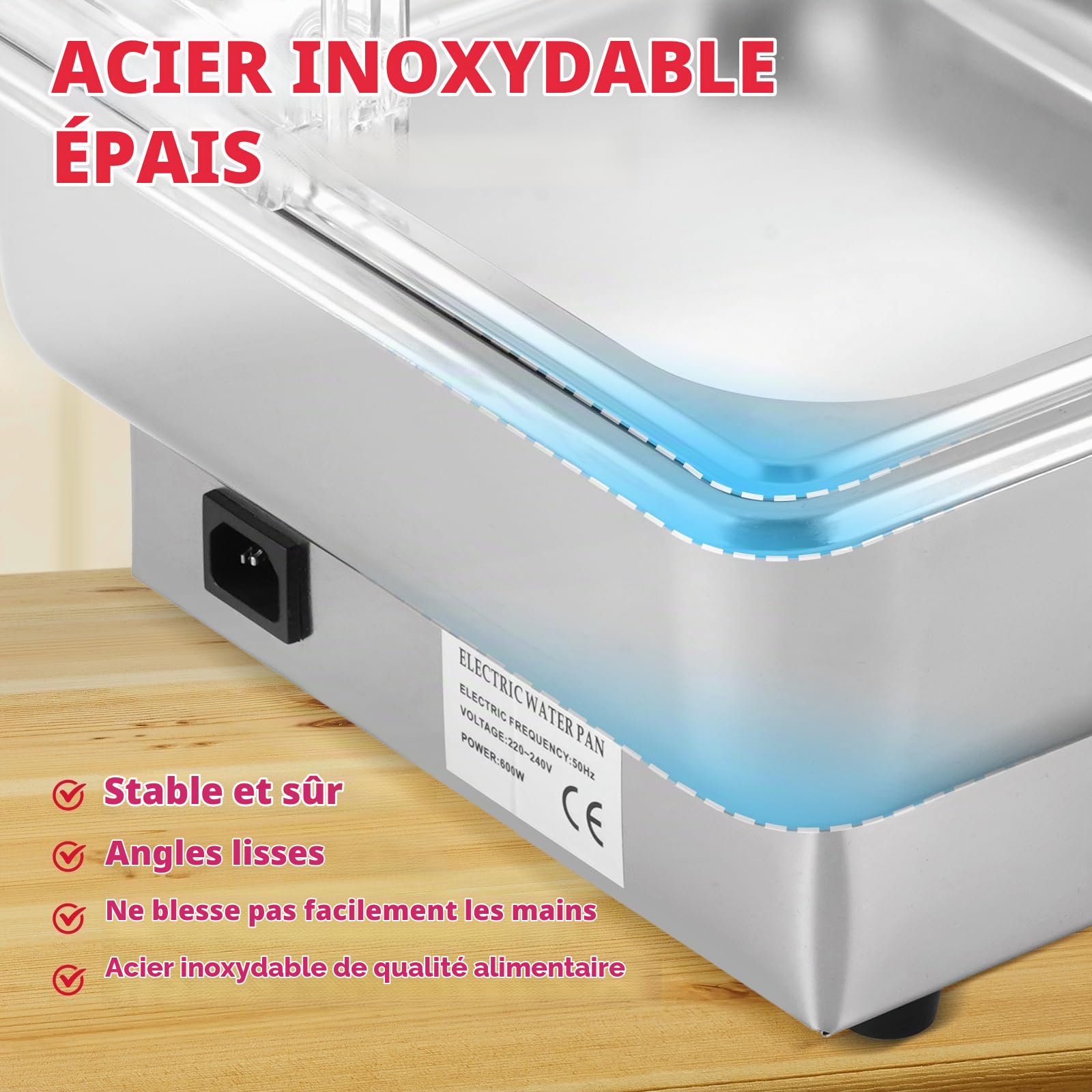 YUCHENGTECH Chafing Dish Buffet Électrique 9L INOX