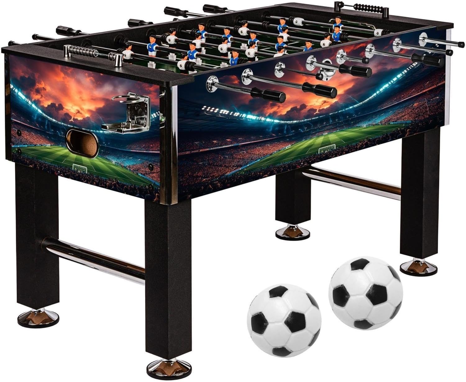 maxstore leeds football table in 4 colors including 4 balls + 2 drink holders table football