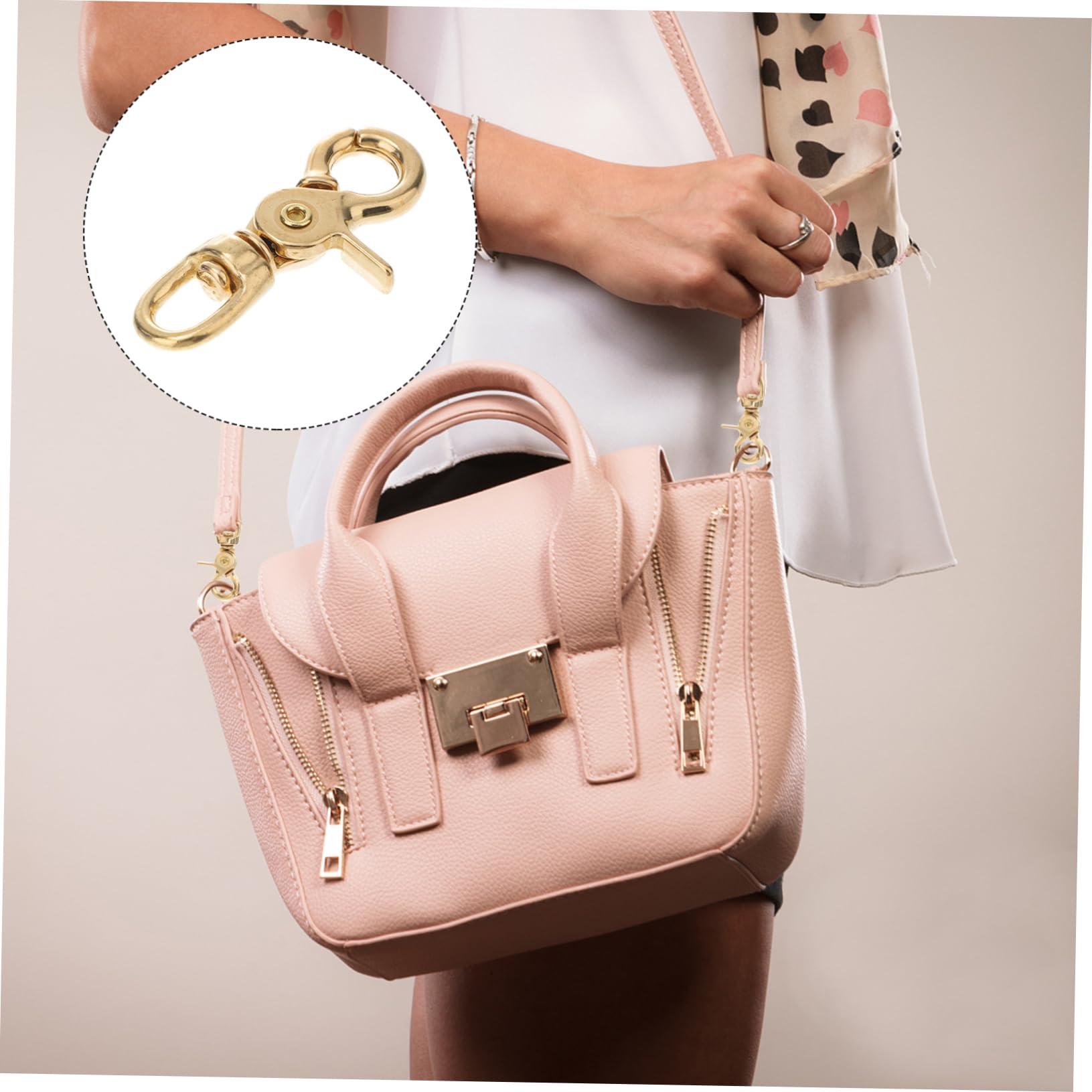 Moschettoni A Scatto CLIP DI ASSPETTO DI ASSPETTAZIONE CLIP- BASSA in Ottone Scatti in Ottone per Portachiavi Cucciolo di Guinzaglio Artigianato Appeso Chiusura A Moschettone