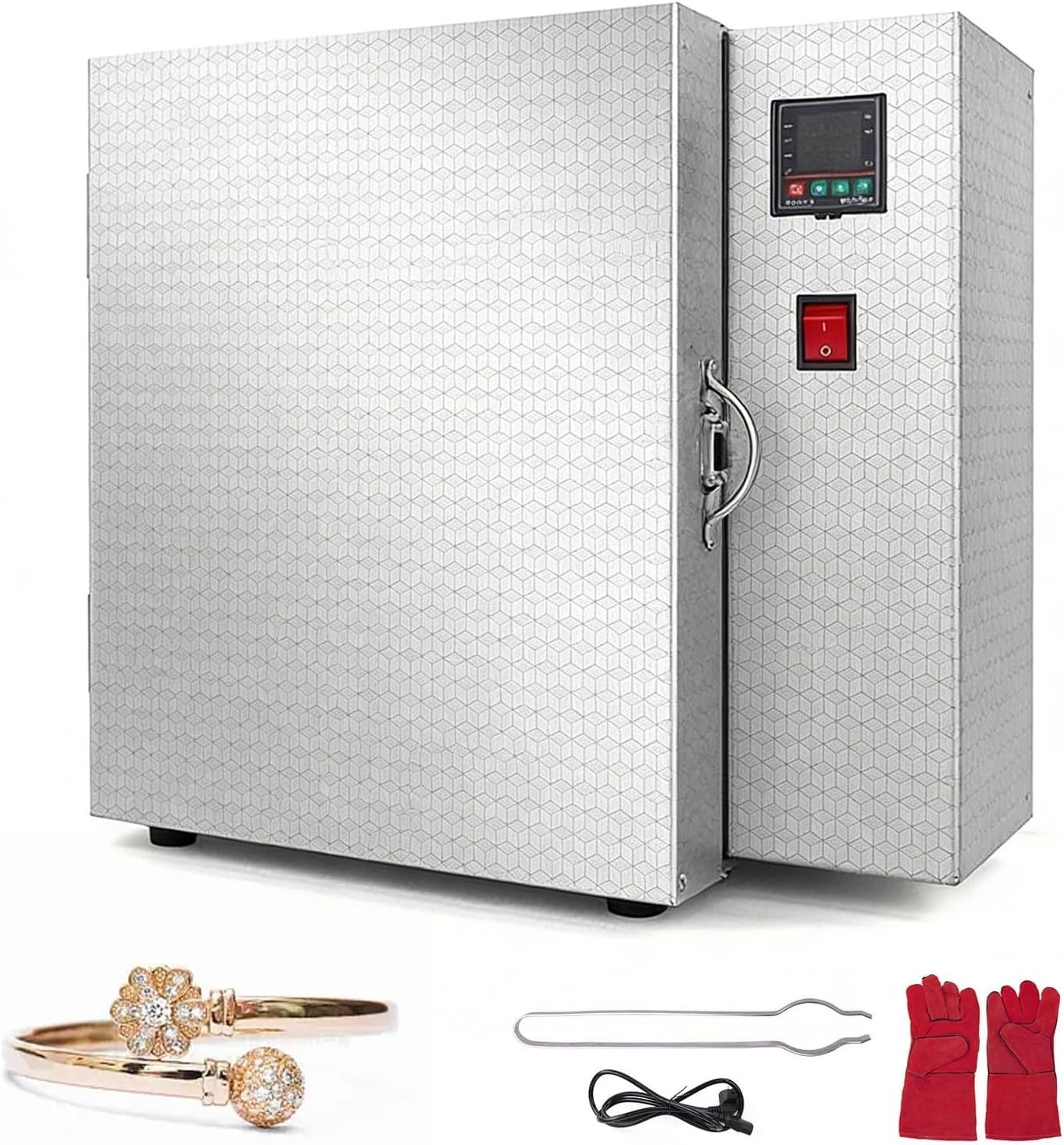 Four Professionnel De Fonte à Cire Perdue 1500 W, Four De Table Compact Pour La Fonte à Cire Perdue, Température Maximale De 800/900℃, Contrôle Numérique, Chauffage Uniforme Sur 4 Côtés(CONSTANT TEMP)