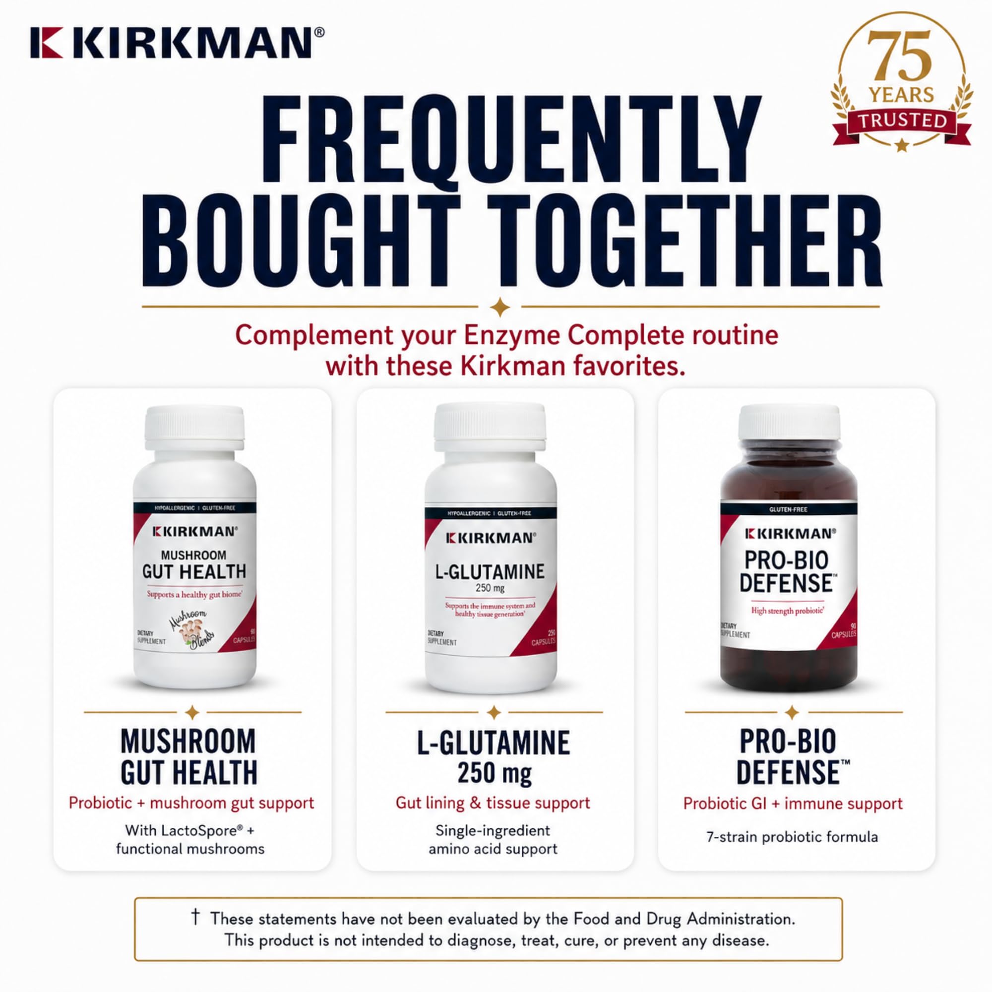 Kirkman Enzyme Complete with DPP-IV, 17 Plant-Based Enzymes, 120 Capsules — Amazon image 8