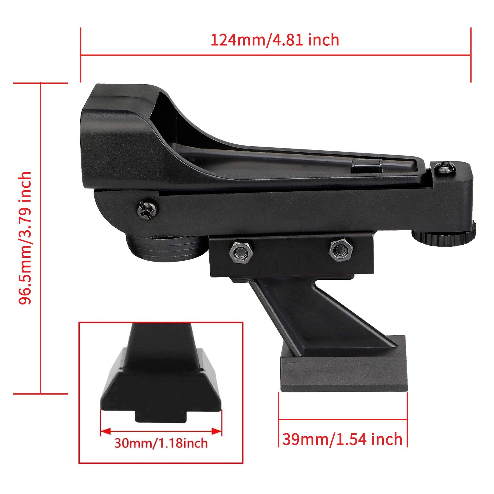 Svbony SV184 Telescopio Guia, Red Dot Guiados Telescopio Guidescope, Buscador de Aluminio con Soporte de Cola de Milano, Únicamente para Actividades Deportivas