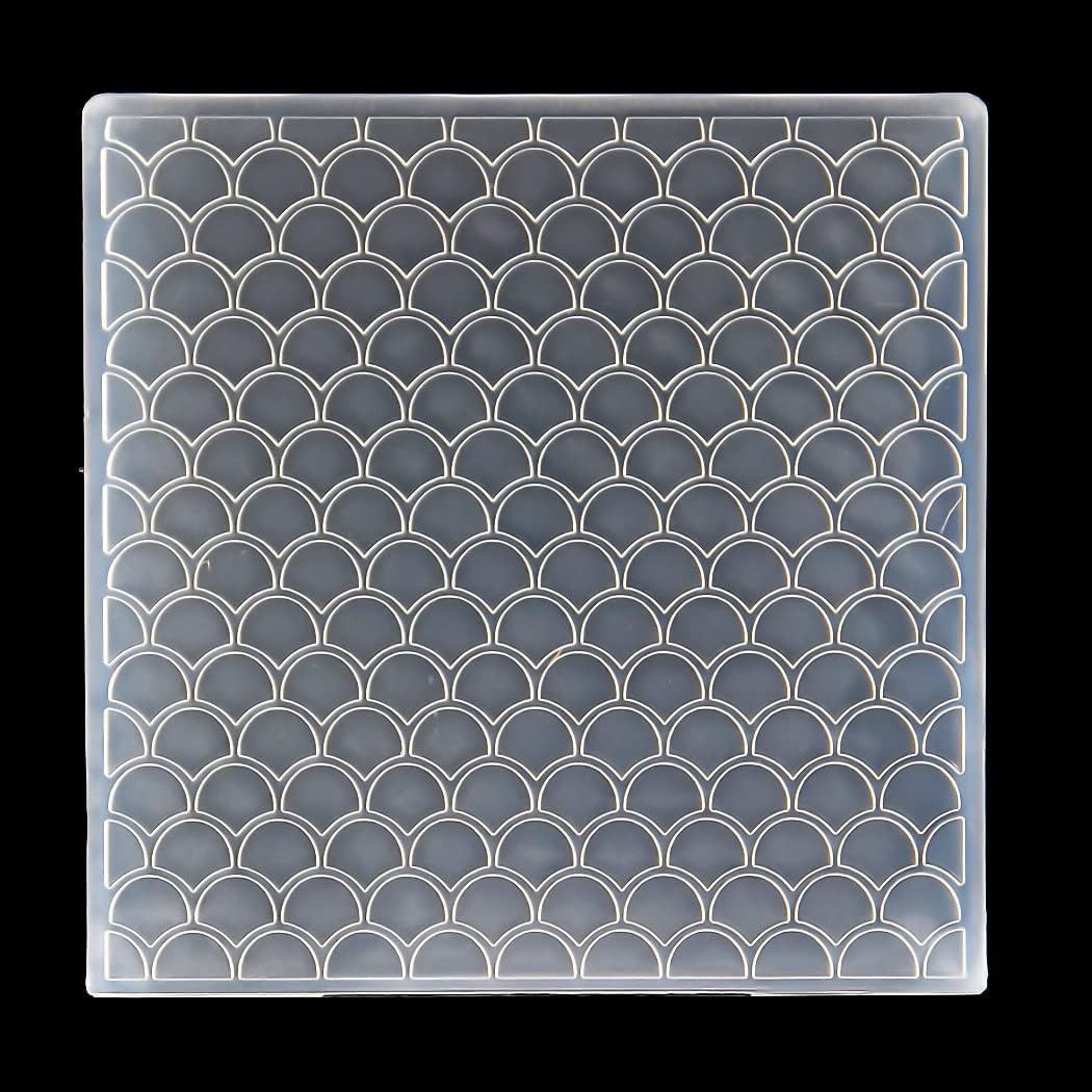 Kwan Crafts Wave Background Plastic Embossing Folders for Card Making Scrapbooking