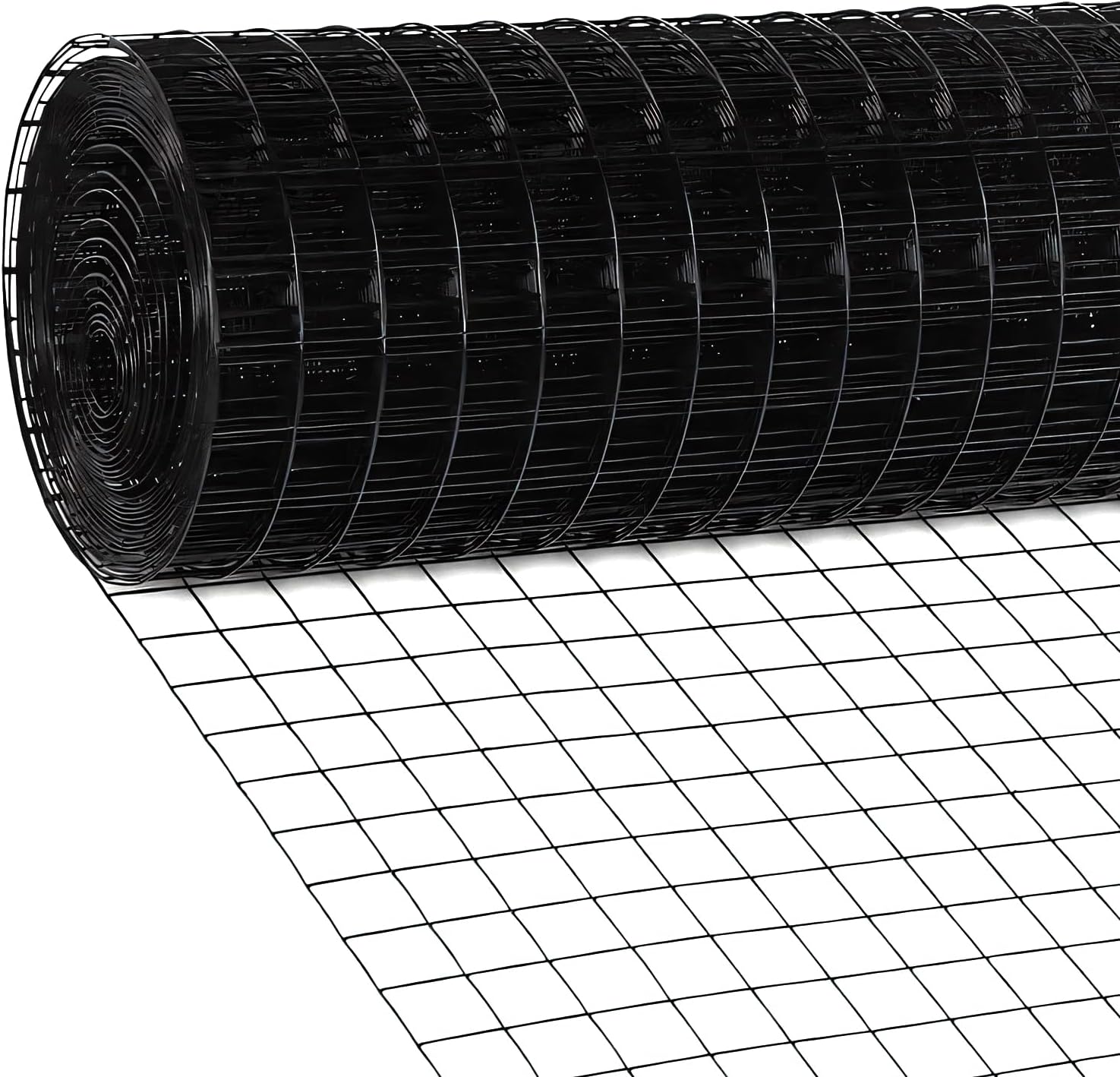 Black Hardware Cloth 1/2 inch 48 x 50 ft 19 Gauges PVC Vinyl