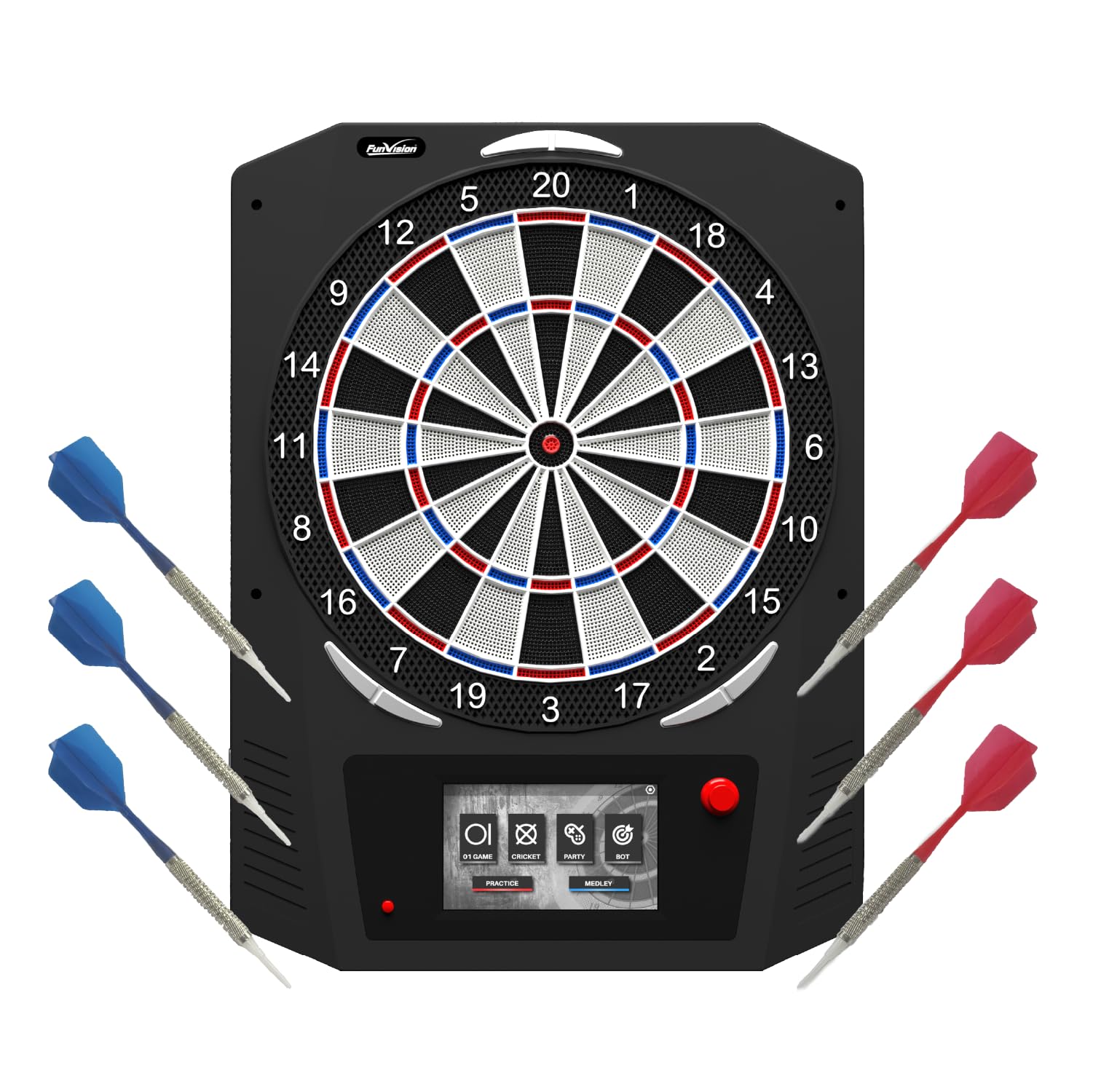 Cible fléchettes électronique FunVision à écran tactile pour jouer sans compter les scores - 8