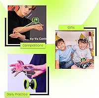 Vista 5 de MAGICYOYO V13 DEEPSPIN Yoyo bimaterial para niños de 8 a 12 años y adultos, Yoyo profesional de doble propósito para todos los niveles de habilidad