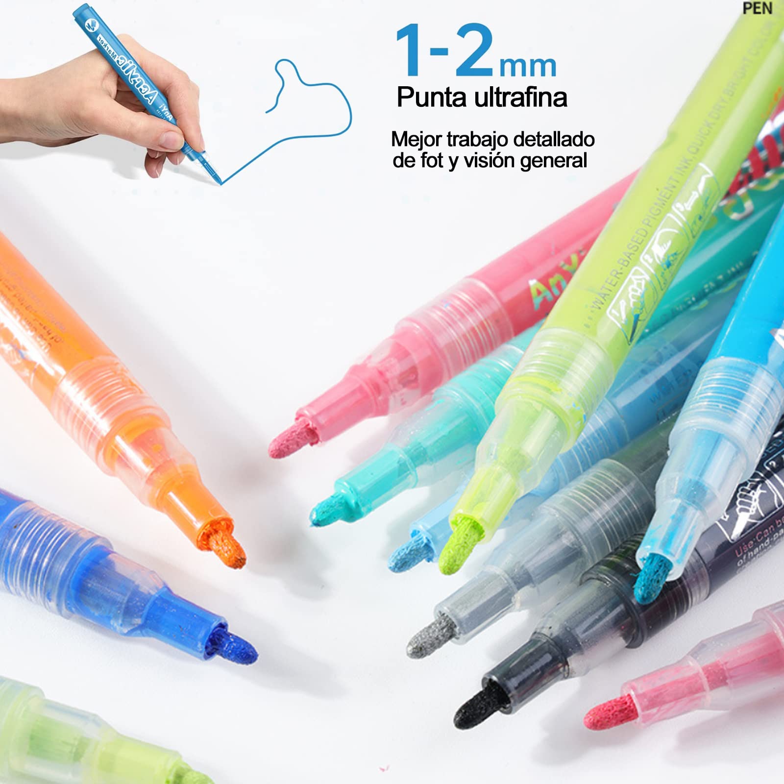 Plumones Crayola Rotulador De Pintura Acru00edlica De 36 Color