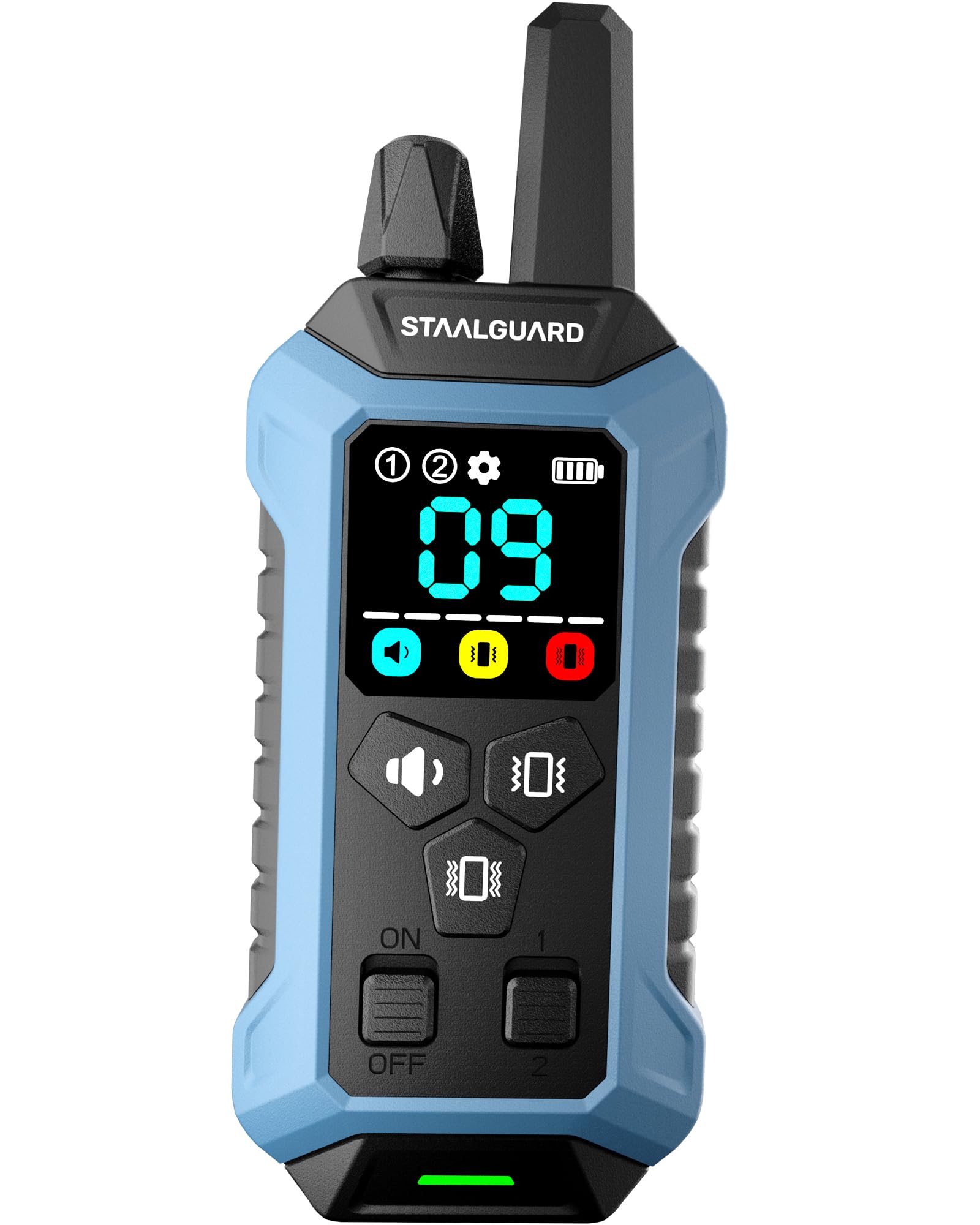 Collar de Adiestramiento para Perros, Sin Descarga Eléctrica, 9 Niveles, Sonido, Vibración y Boost, Alcance 3000m, Recargable, Autonomía 30 Días, Impermeable IP67, para Todos los Perros