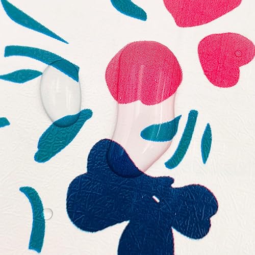 Miniatura 9 de Yifasy Rollo de 19.7 pies para estantes florales coloridos para despegar y pegar, papel tapiz extraíble para estanterías de muebles, adhesivo para