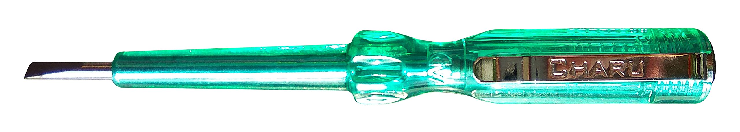 CiW Screwdriver Tester with Neon Bulb (Mini) , Transparent Green , 120mm Length