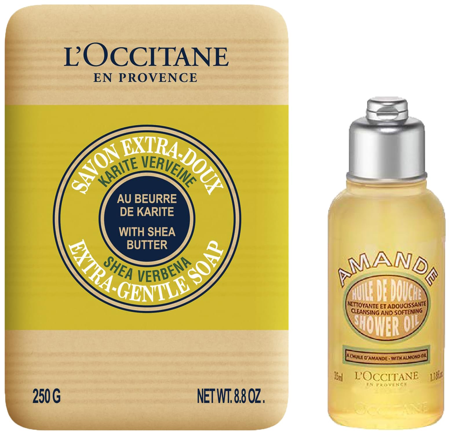 L'Occitane Shea Butter Extra Gentle Soap - Verbena & L'Occitane Almond Shower Oil Combo-picture-27