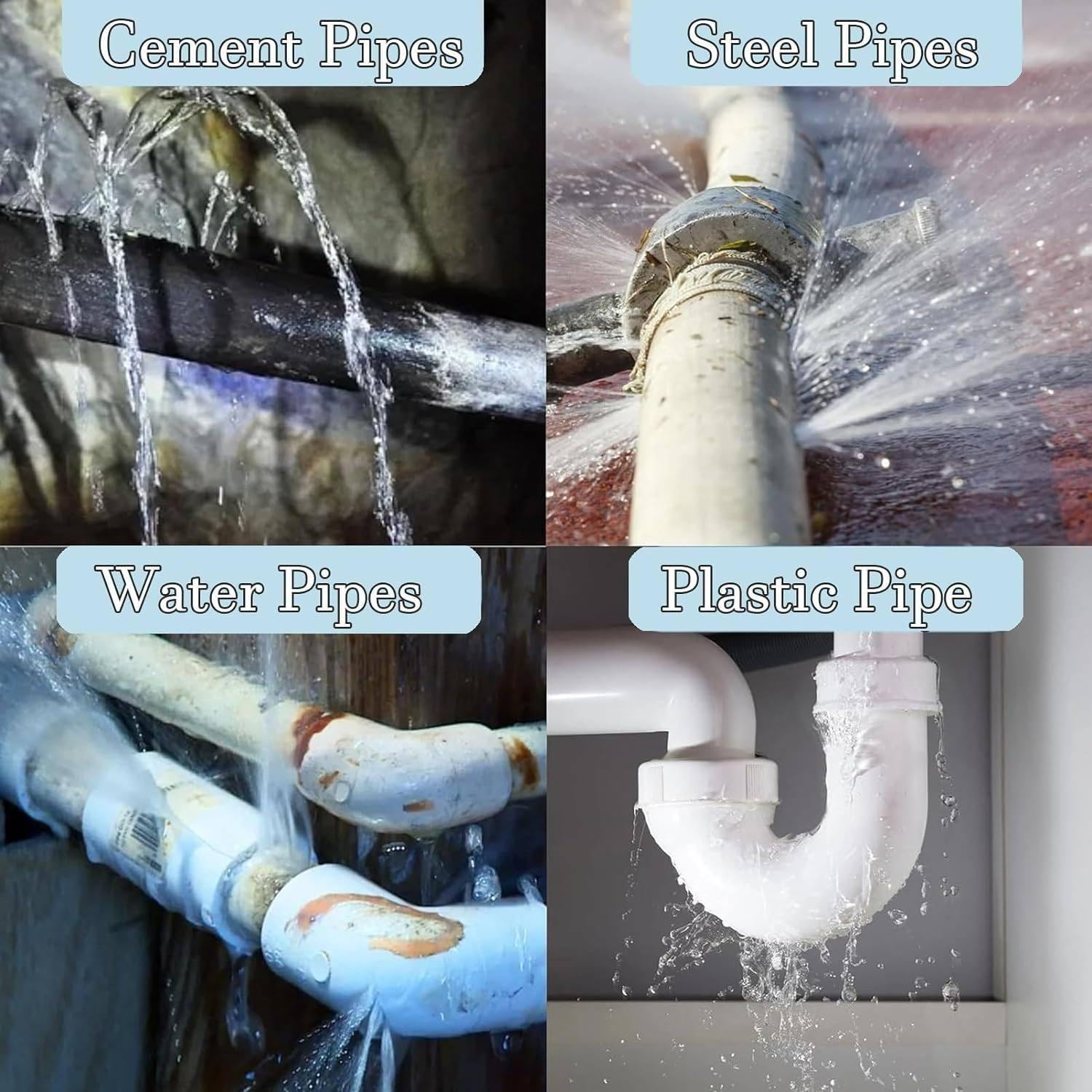 Detector de fugas de agua, sensor geófono, herramienta de detección de fugas para interiores y exteriores, sensor eléctrico preciso de fugas con auriculares y funda de transporte, engranaje ajustable