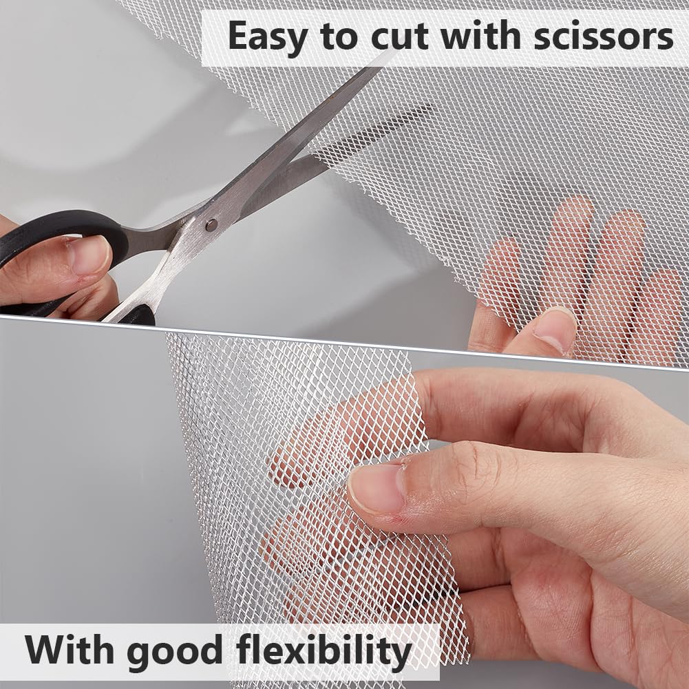 OLYCRAFT 3m Aluminum Sculpting Wire Mesh 30cm Aluminum Wire Mesh Roll for Sculpting Clay Craft Wire Mesh Metal Mesh Sheet Sculpting Mesh Roll Mesh Screen for Arts and Craft - Image 4