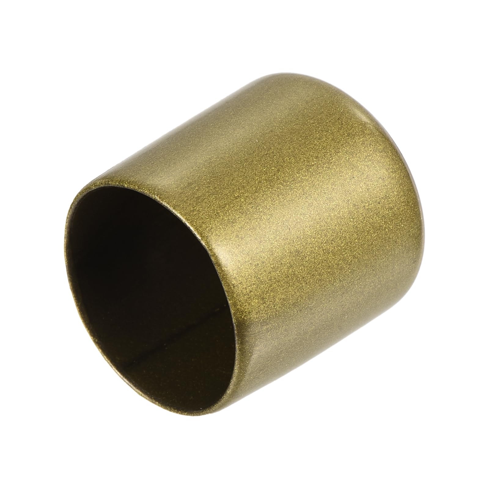 uxcell 20pcs Rubber End Caps 27mm ID Vinyl Round Tube Bolt Cap Cover Thread Protectors Gold