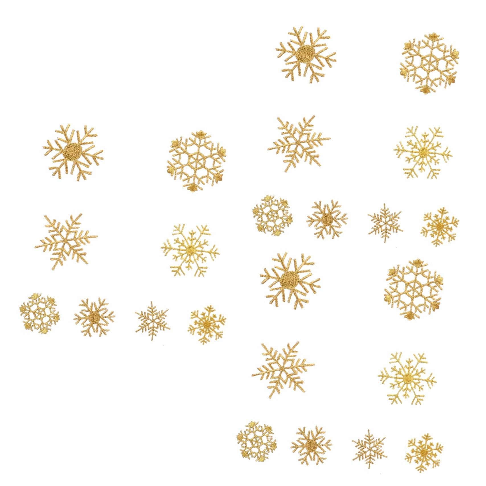 SHINEOFI Lot De 3 Patchs Décoratifs En Forme De Flocon De Neige Pour Vêtements Patchs Décoratifs En Tissu Pour Noël 8 Pièces X 3