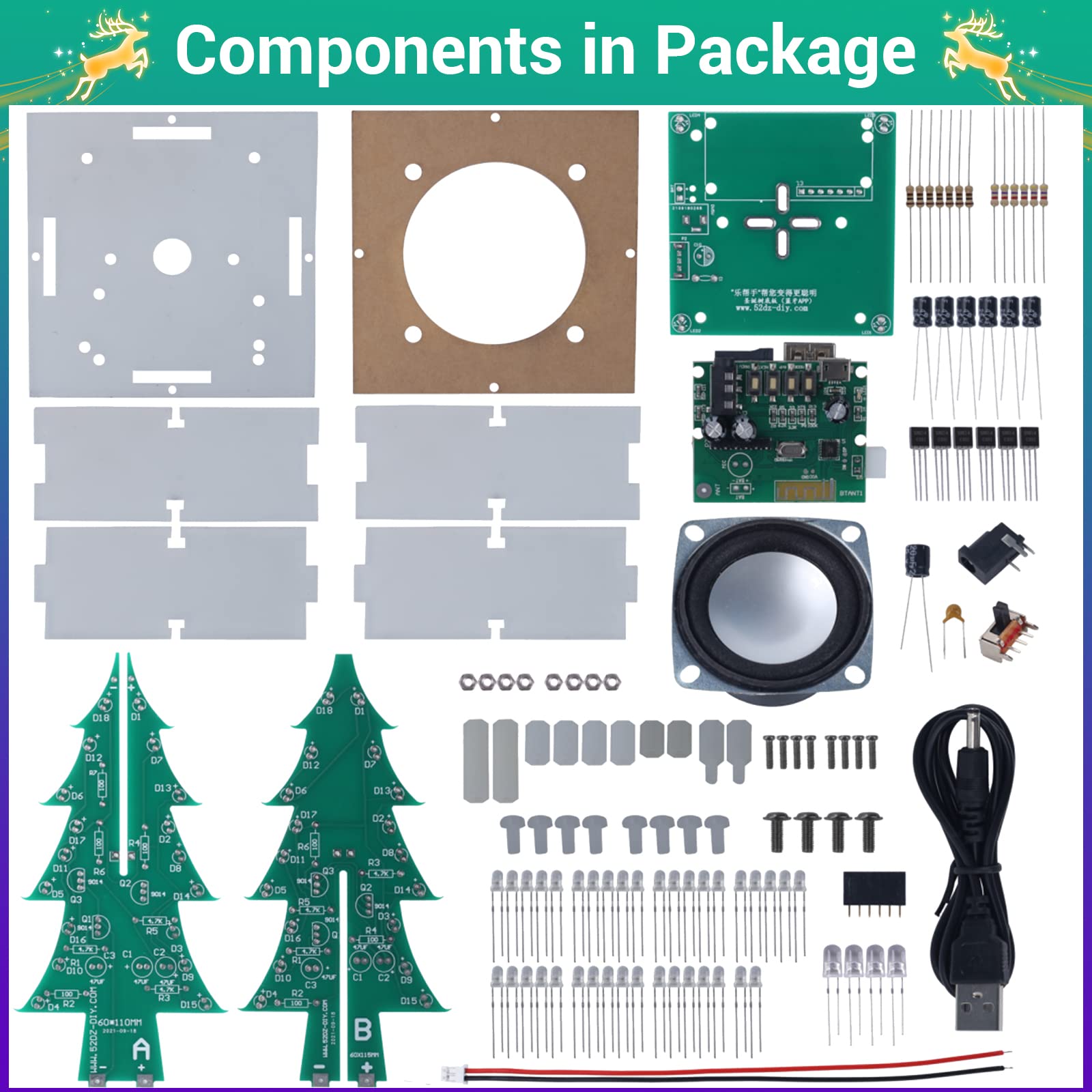 Christmas Tree Soldering Kit, Icstation Soldering