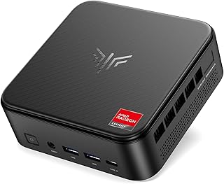 NiPoGi E3B Mini PC ΑΜD Ryzen Embedded V2748(MAX 4.3GHz, 8C/16T, Mejor Que 5825U/7730U), 16GB DDR4/512GB SSD, WiFi 6/BT 5...