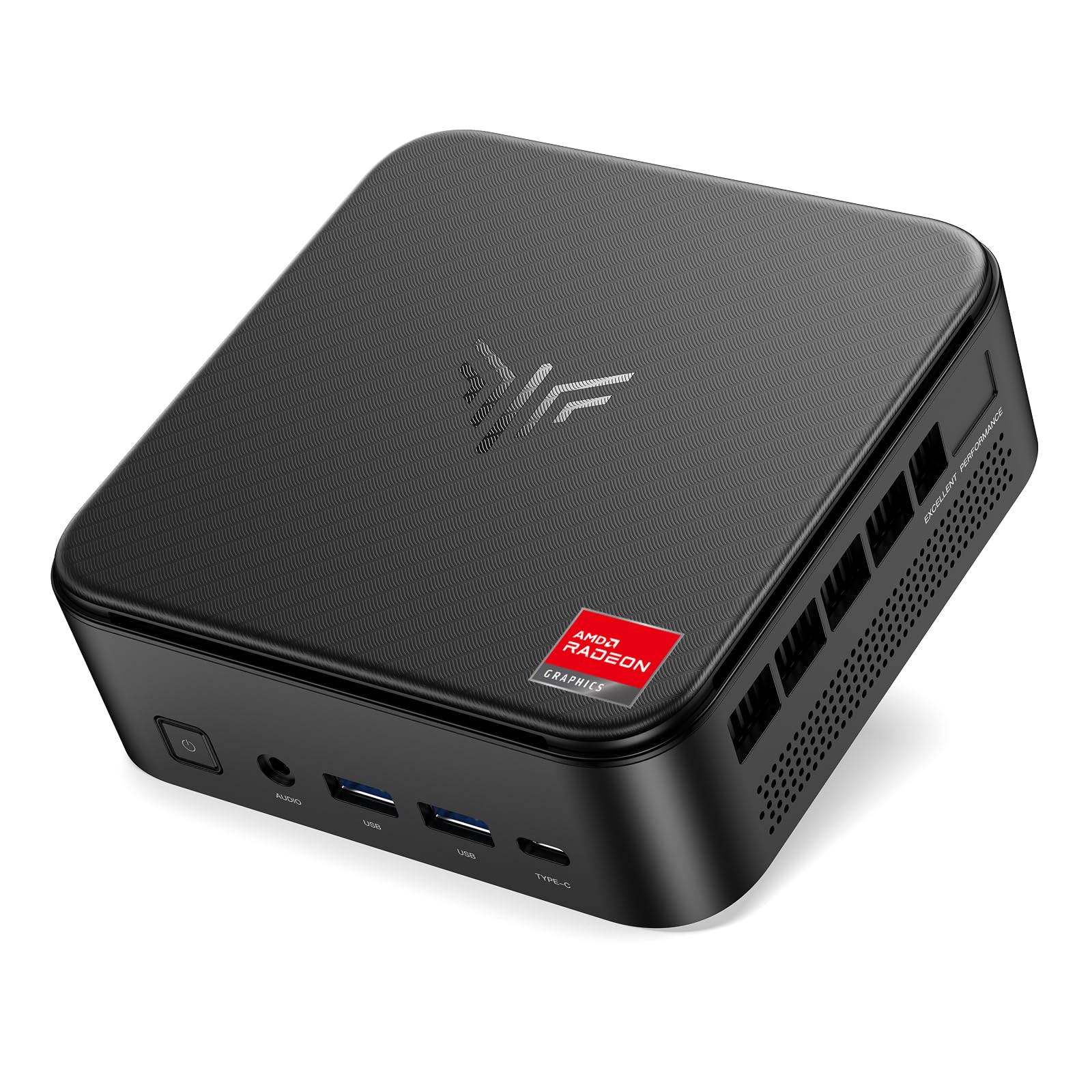 NiPoGi E3B Mini PC ΑΜD Ryzen Embedded V2748(Max 4.3GHz, 8C/16T, migliore di 5825U/7730U), 16GB DDR4/512GB SSD, WiFi 6/BT 5.2/4K@60Hz Triplo Display(HDMI 2.0+DP 1.4+Type-C) W-11 Pro RJ45