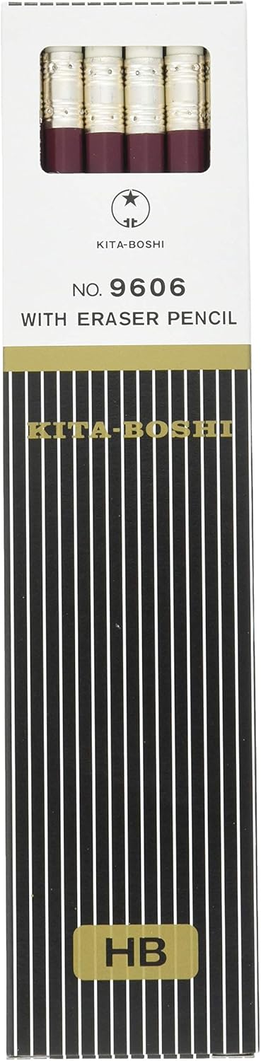 Hokusei pencil eraser luxury with pencil HB # 9606 19606 12 bottles