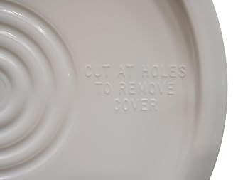 Vestil LID-54-PW High Density Polyethylene 3-1/2, 5 and 6 Gallon Standard Lid White