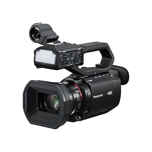 Panasonic X2100 4K Camcorder for Directors, Wide Angle Telephoto Lens with 24X Zoom, Hybrid O.I.S.,Lightweight Heat Dispersing Design, Detachable Handle - HC-X2100 - X2100