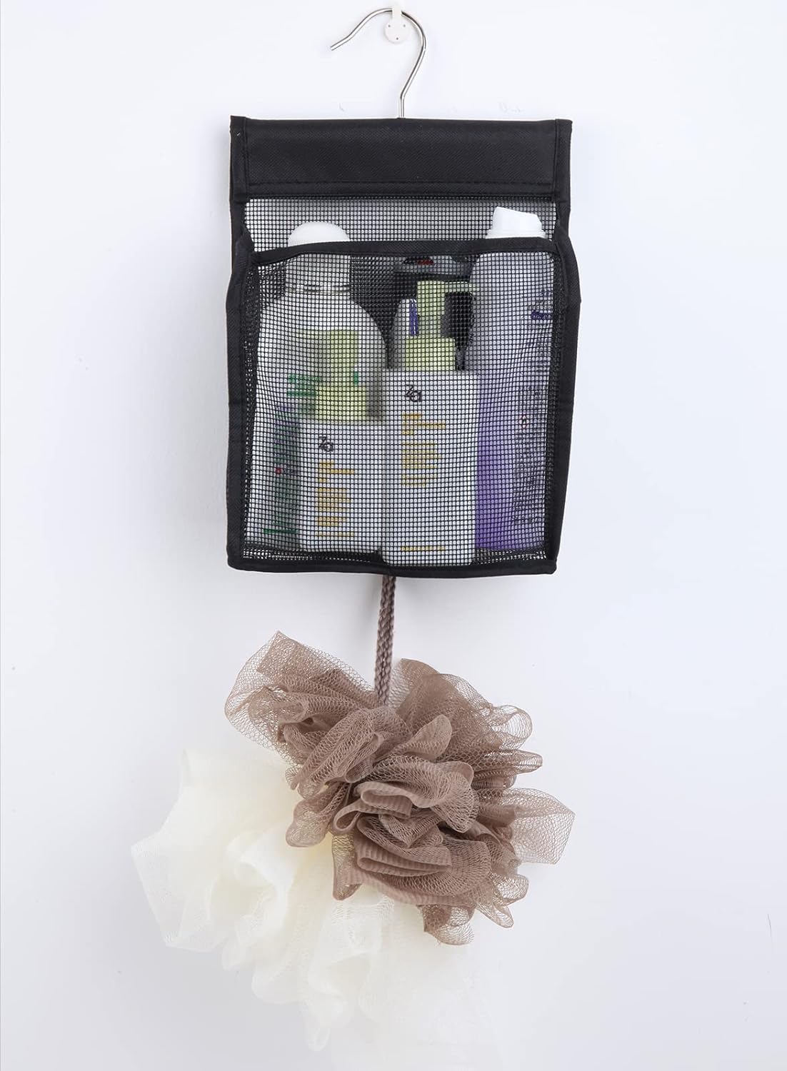 Hanging Mesh Bath Baskets Organizer Storage Shower Caddy College with Hooks for College Dorm Rooms, Gym, Swimming and Travel (3)