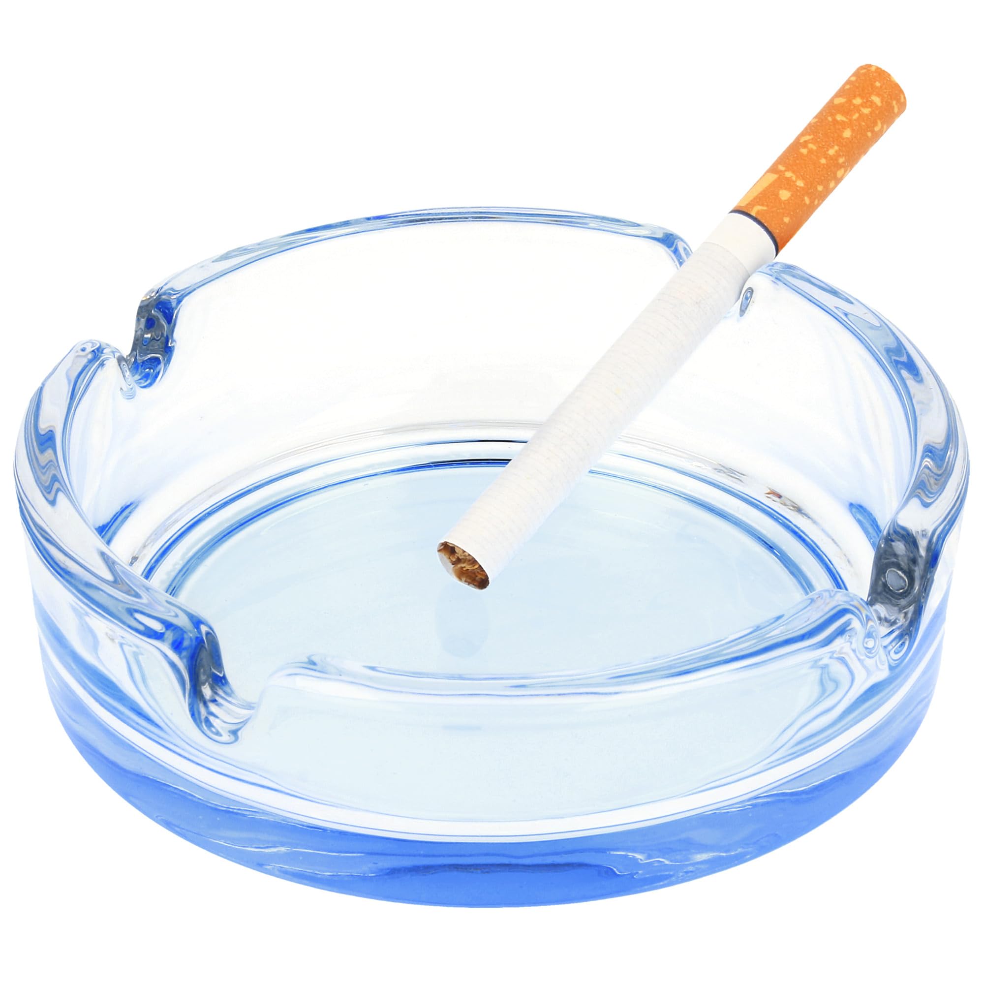 COM-FOUR® 4x posacenere in vetro colorato - posacenere da tavolo per sigarette e raccoglitori di tabacco