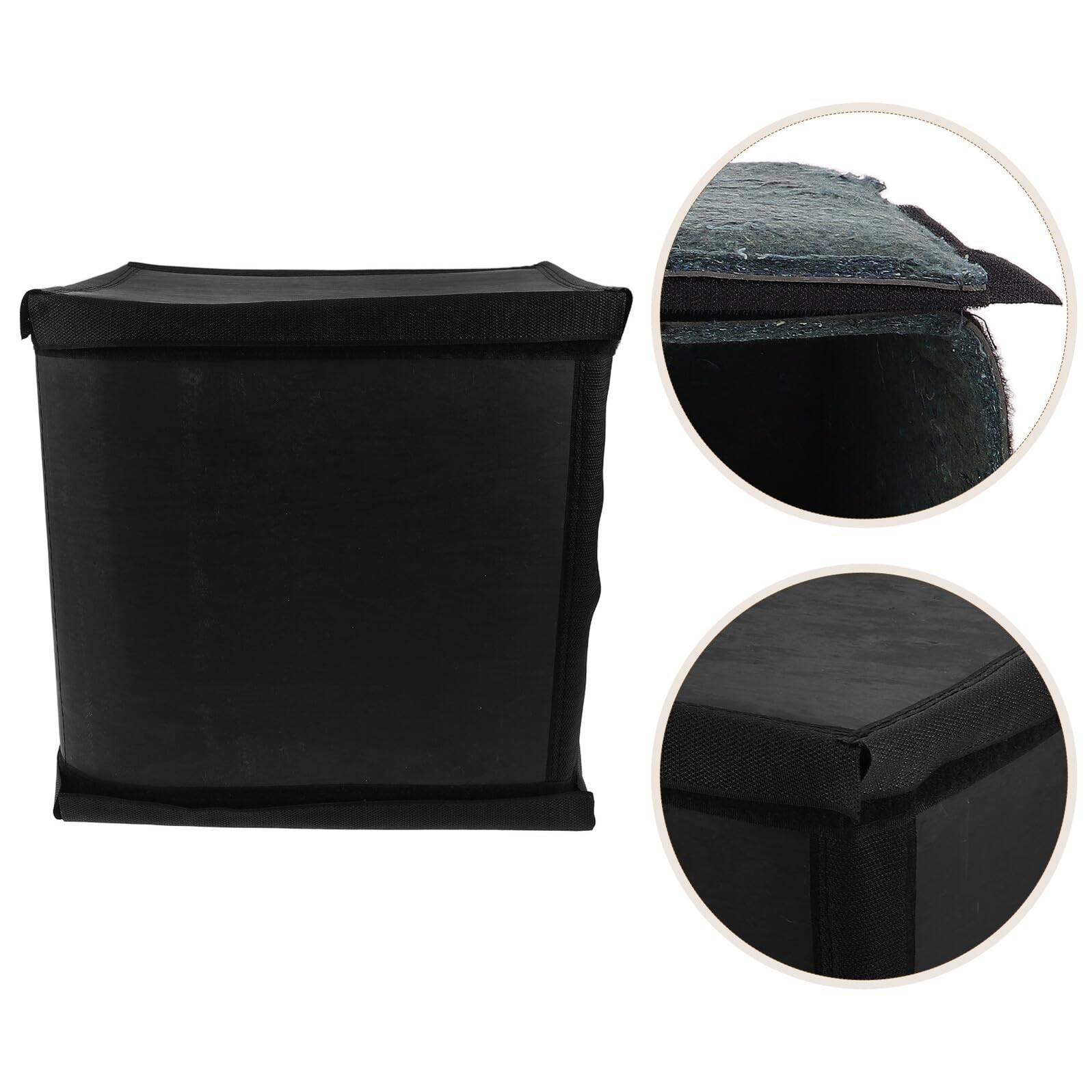 Abaodam Schalldichte Schallabsorbierende Generatorabdeckung 31x27cm Vibrationsdämpfendes Gehäuse aus Dämmmaterial für Luftpumpen und Kleinmaschinen Tragbare Schallschutzbox für Terrasse