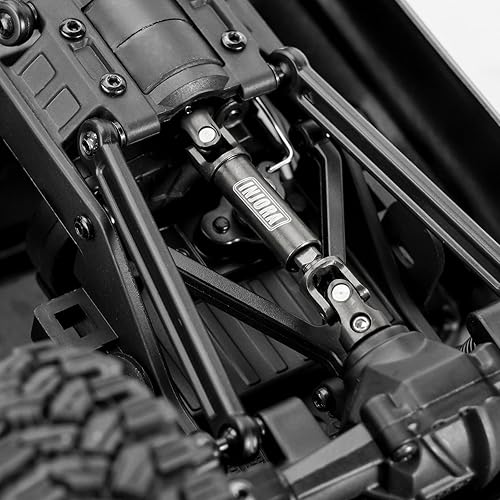 Miniatura 6 de INJORA Eje de transmisión con agujeros en forma de D - Ejes de transmisión de acero endurecido para actualizaciones 1/24 RC Crawler FMS FCX24