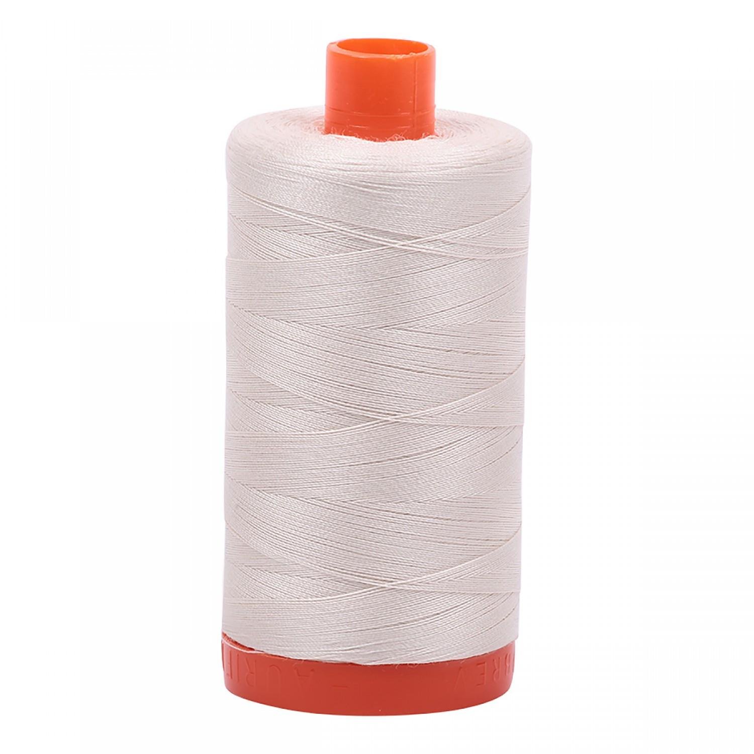 Aurifil 50wt Cotton 1,422yd - Silver White
