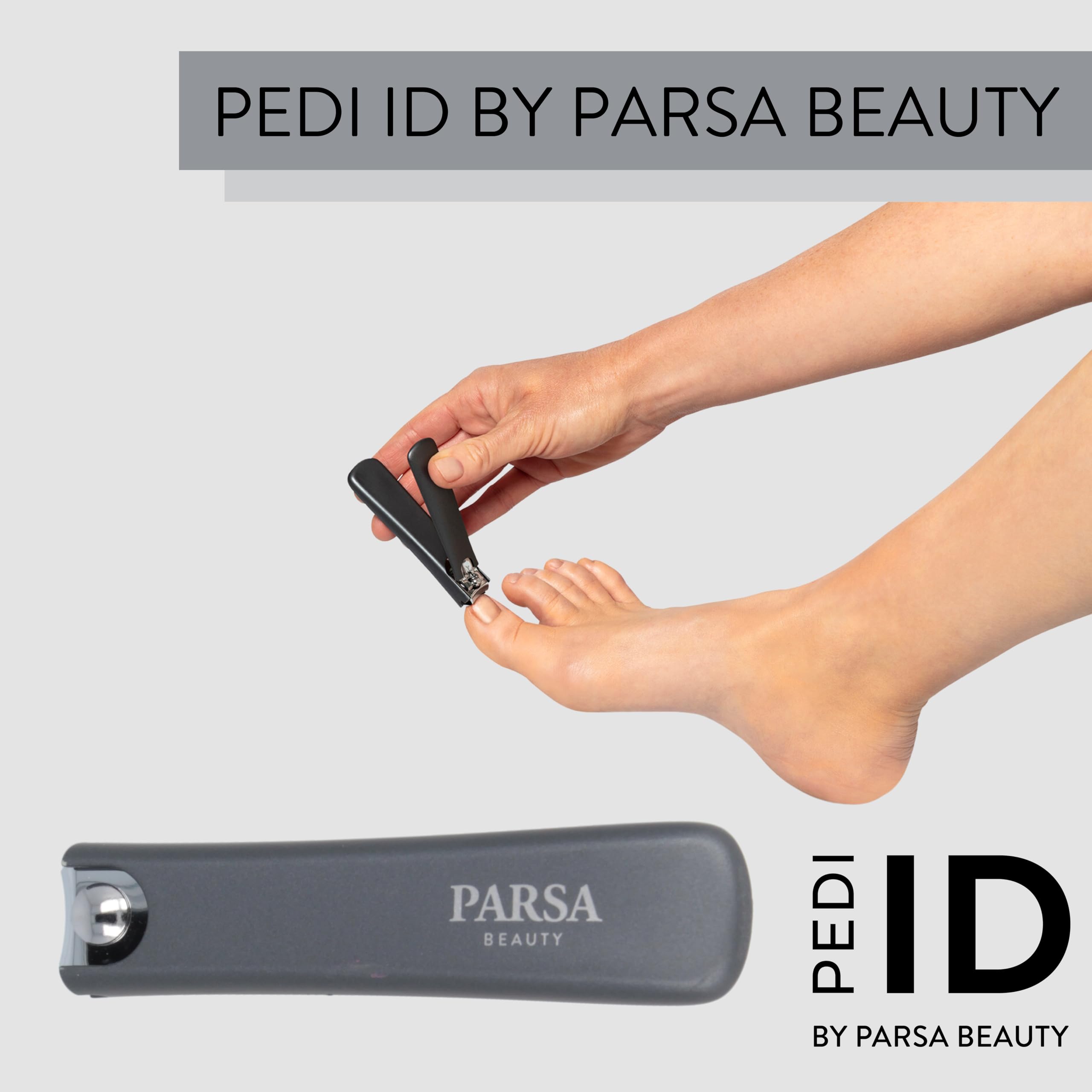 PARSA Men Nagelknipser – Edelstahl, Mit Nagelfangbehälter | Präzise Klinge Für Finger- & Fußnägel | 8,3 Cm | Hygienische Nagelpflege