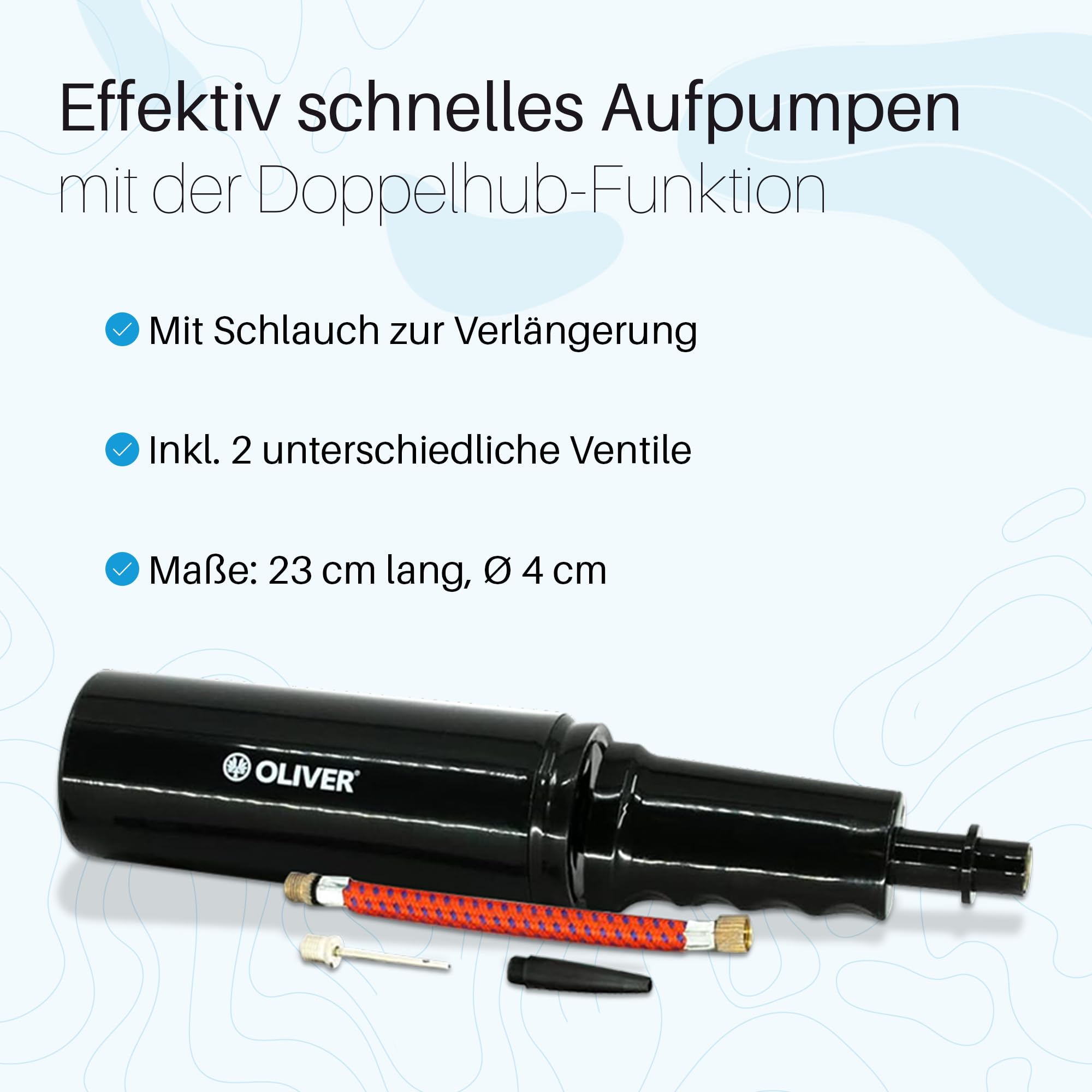PEZZI Original Pezziball MAXAFE 75 cm mit Pumpe lightblue