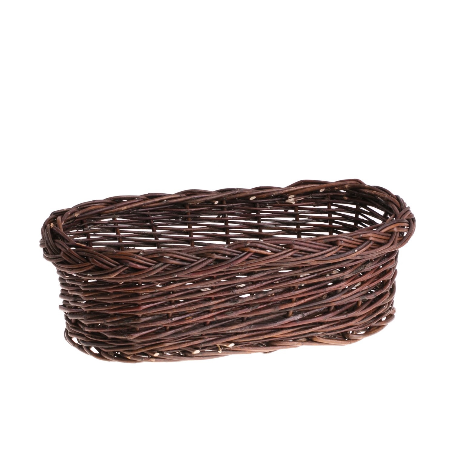 e-wicker24 Gartenkorb aus Weide, Weidentopf, Blumentopf aus Weide, Blumentopf mit Henkel, Blumenkorb (100x28 H20)