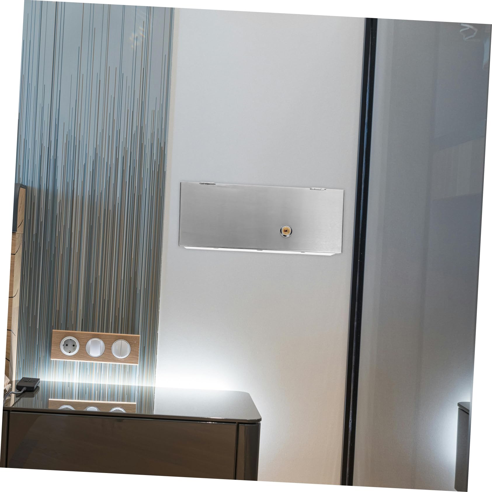 NUOBESTY Protection De Prise Murale Cache-interrupteur En Acier Inoxydable 304, Boîtier Antivol Étanche Pour Prises Type 86, Sécurité Renforcée, Usage Résidentiel Et Commercial,