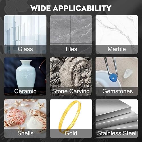 Miniatura 4 de Firearth Juego de 30 brocas de diamante, brocas de tallado, brocas de diamante para herramienta rotativa, enrutador de carpintería de metal,