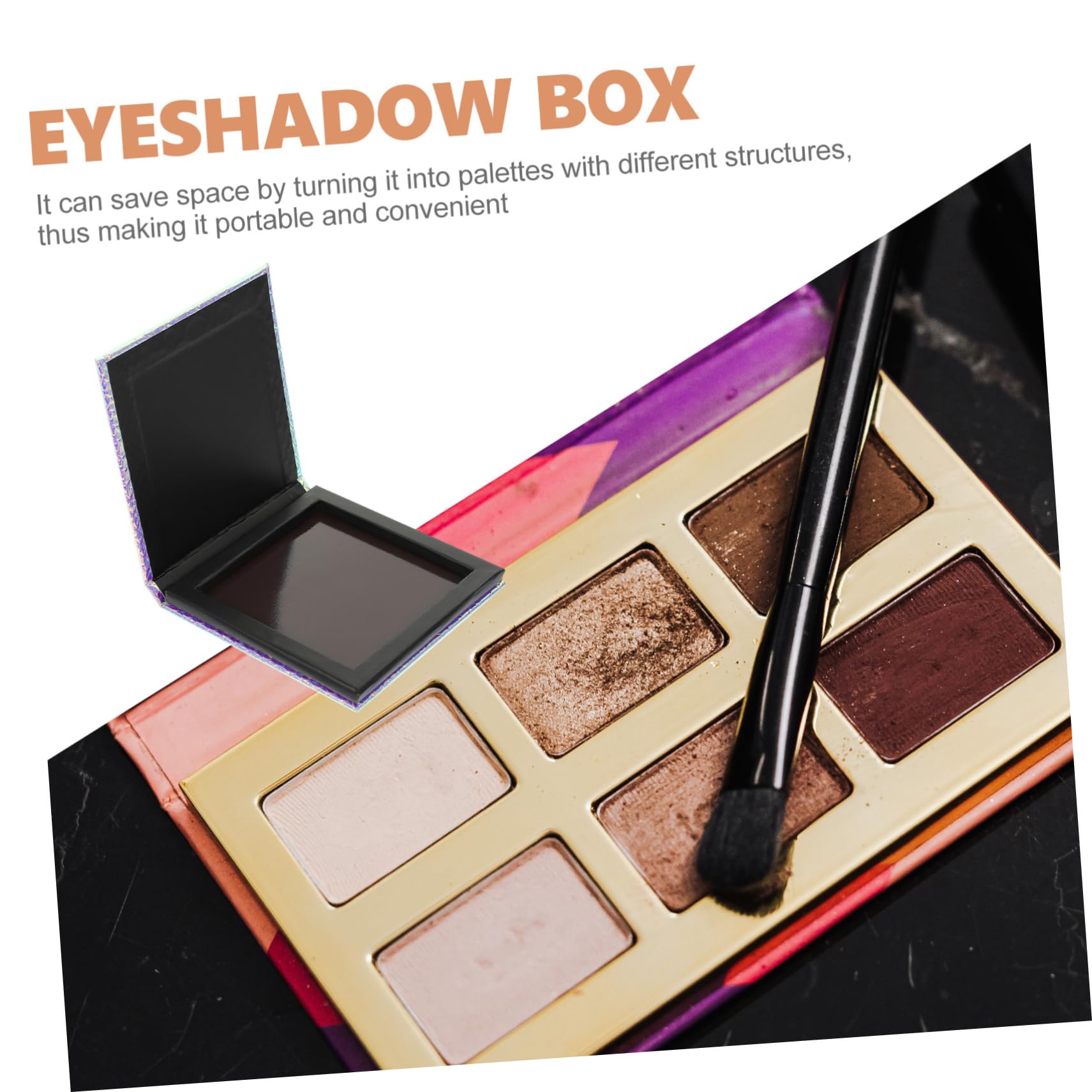 5 Pièces Palette de Sirène Magnétique pour Yeux Boîte de Rangement Cosmétiques Pratique
