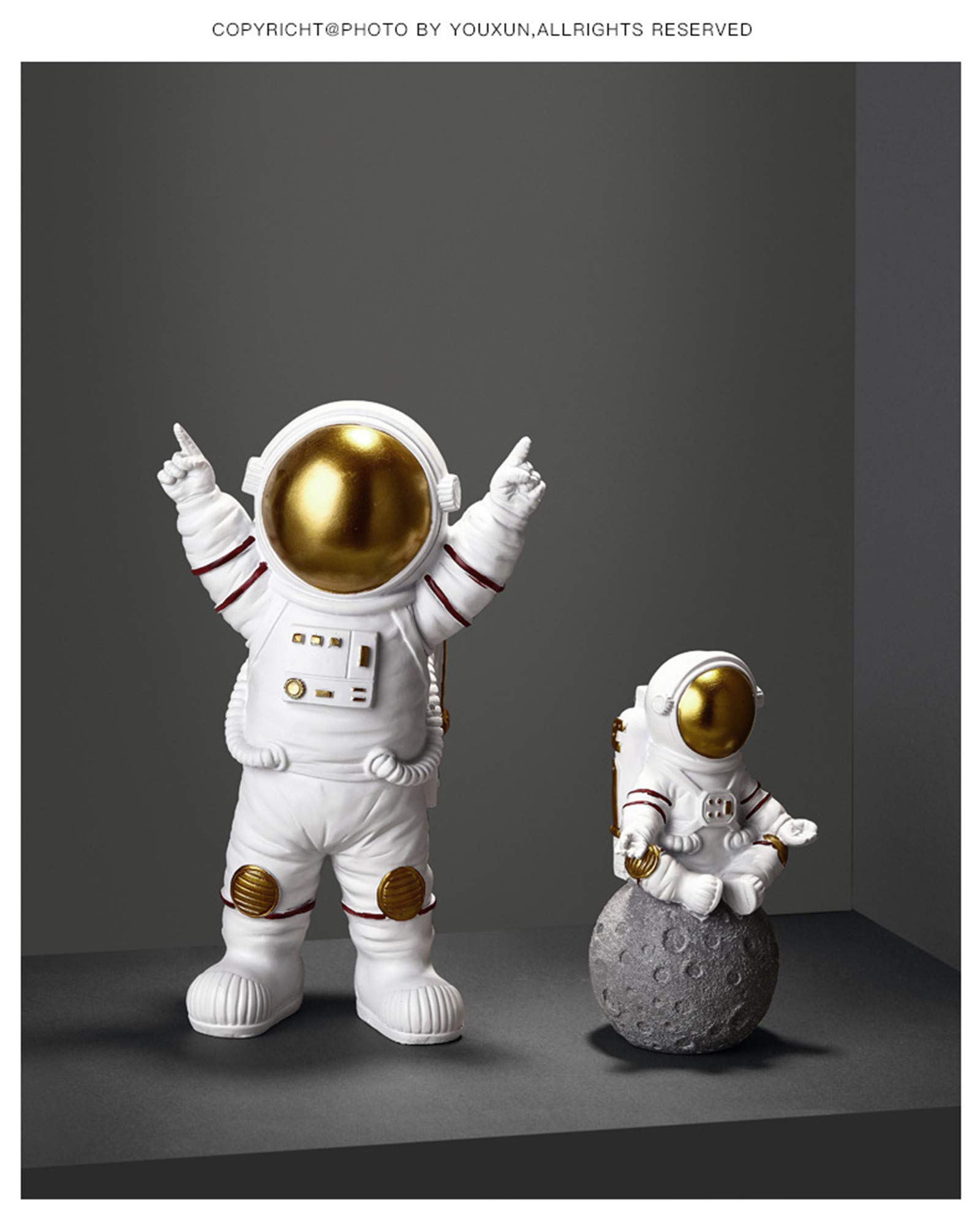 Amazon.co.jp: 宇宙飛行士フィギュアファッション宇​​宙飛行士と月の