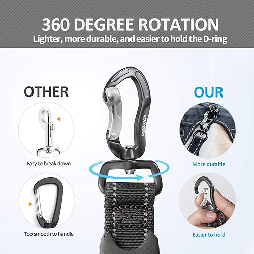 Miniatura 3 de IOKHEIRA Correa para perro correa para perros grandes correas multifuncionales para perros medianos correa ajustable con cinturón de seguridad para