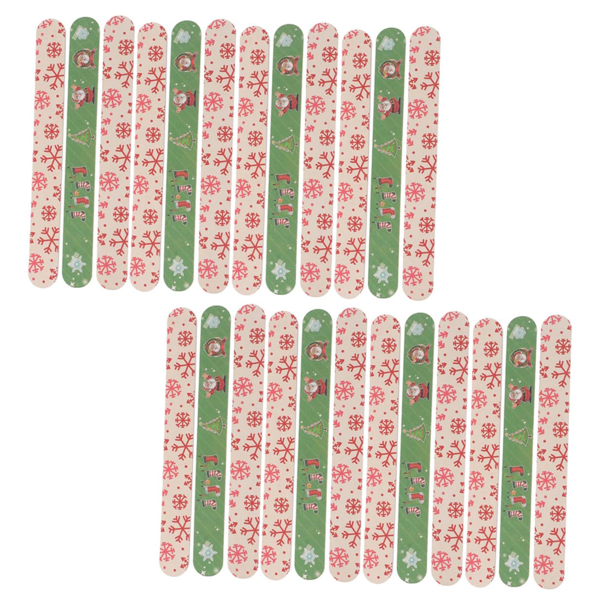 Manucure et pédicure de Noël : lot de 24 limes à offrir - 8