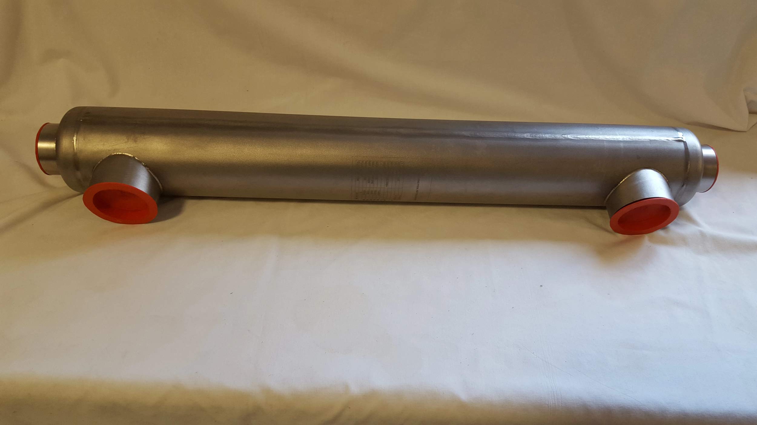 Badgerpipe 85,000 BTU Titanium Tube and Shell Heat Exchanger for Saltwater Pools/Spas ss